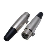10 pcs  3-Pole Male/Female Cannon XLR Connector Plug for Microphone Cannon Connector 2024 - buy cheap