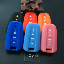 ZAD Silicone car Key Cover Case FOB Shell Skin for SSANGYONG TIVOLAN ACTYON KYRON Korando Rodius Remote 4 button key-styling 2024 - buy cheap