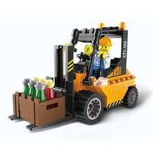 New Arrival DIY Forklift Truck Assemble Building Blocks Kit Kids Educational Puzzle Toys Children Gifts 115pcs/set 2024 - buy cheap