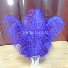 Wholesale 100 PCS beautiful 35-40 cm / 14 to 16 inches inches of  purple wedding feather ostrich feathers 2024 - buy cheap