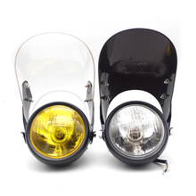Universal Motorcycle headlight farol de milha halogen bombillos moto custom fog lamp For honda cub dax vtx msx vfr x11 bros rc51 2024 - buy cheap