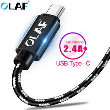 OLAF Nylon Braided USB Type C Cable Fast Charging USB C Cable For Samsung Galaxy S9 S8 Xiaomi Mi 8 Data Sync Type-C Phone Cable 2024 - buy cheap