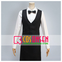 COSPLAYONSEN Yowamushi Pedal Sakamichi Onoda Cafe Waiter Suit Cosplay Costume All Size Custom Made 2024 - buy cheap