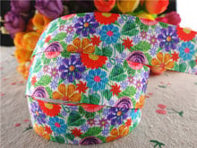 16053046, new arrival 7/8'' 22mm 5 yards flowers printed grosgrain ribbons cartoon ribbon handmade hair bows 2024 - buy cheap