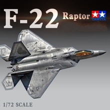 Модель самолета в масштабе 1/72, F-22 США, модель истребителя, сборка Tamiya 60763, модель «сделай сам» 2024 - купить недорого