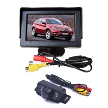 TFT LCD Car Monitor Sun Shield 4.3 Inch Screen with night rear view camera DVD Parking Assistance PAL/NTSC Display 2024 - buy cheap