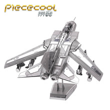 Piececool 3D Metal Puzzle Figure Toy Tornado fighter jets Educational 3D Models toys DIY laser cut hand jigsaw Sets For Children 2024 - buy cheap