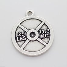 8 Pcs 25LB Peso Placa Charme Pingente HALTERE BARRA crossfit levantamento de peso ginásio 2024 - compre barato