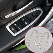 Car Door Armrest Window Lift Button Switch Frame Trim Cover Sticker For BMW 3 Series f30 2013-2017 Car Accessories styling 4pcs 2024 - buy cheap