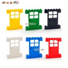 12Suit/lot DIY Building Blocks Door and Window 6Color Special part Bricks Size Compatible With brands kids Toys Educational 2024 - buy cheap