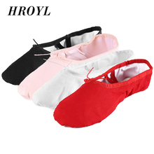 Ballet dance shoes Canvas Soft Ballet Dance Shoes For Children Girls Women Kid White Red Black Red 4 colors 2024 - buy cheap