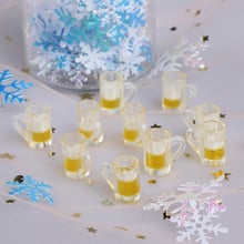 10pcs Beer Cups/Glass Bottles Mini Furniture Model Dolls Accessories Miniatures Dinnerware Dollhouse Summer Must 2024 - buy cheap