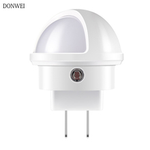 Ночной светильник DONWEI, лампа с датчиком затемнения, беспроводной детектор, настенные лампы, авто вкл/выкл, шкаф для прихожей, шкаф, светильники 2024 - купить недорого