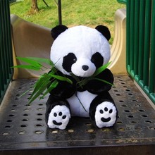 Panda de la huella de 32 cm con juguete de peluche de bambú panda, regalo de Navidad w0717 2024 - compra barato