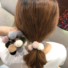 Bonito bola de Cabelo Bandas Mulheres Elastic Cabelo Scrunchies Rabo de Cavalo Titular Meninas Elegantes Headbands Acessórios de Cabelo De Borracha Corda Banda Empate 2024 - compre barato