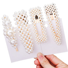 Pearl Hair Clip For Women And Girls Handmade Hair Pins Korean Vintage Barrettes Hair Stick Jewelry Accesorios mujer 2024 - buy cheap
