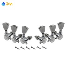 New 6pcs Auto Lock Electric Guitar Tuning Pegs Tuning Keys Machine Heads Tuner 3L3R Silver for LP Style Guitar 2024 - buy cheap