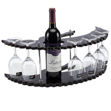Creative solid wood wine rack wine glass holder wine bottle shelf fashion European household goblet upside down rack wx8031012 2024 - buy cheap