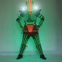 RGB Color LED Growing Robot Suit Costume Men LED Luminous Clothing Dance Wear For Night Clubs Party KTV Supplies 2024 - buy cheap