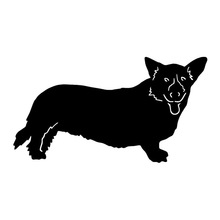 18.5*10.2CM Welsh Corgi Cardigan Cute Pet Dog Car Sticker Fashion Classic Car Styling Decorative Decals C6-0858 2024 - buy cheap