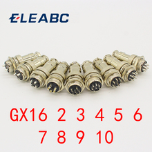 1set GX16-2/3/4/5/6/7/8/9 Pin Male & Female Diameter 16mm Wire Panel Connector GX16 Circular Connector Aviation Socket Plug 2024 - buy cheap