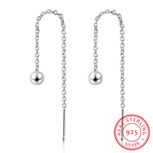 Ol Tassel Real 925 Sterling Silver Water Dangle Drop Earrings Minimalist For Trendy Women Party Jewelry Fashion Brincos 2024 - buy cheap