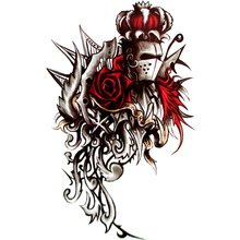 Tatuaje temporal de Rose Knight, pegatinas de tatuaje Flash de arte corporal, 15x21cm, tatuajes de Henna a prueba de agua Der Rosenkavalier 2024 - compra barato