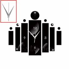 Modern DIY Wall Clock 3D Mirror Surface Sticker Removable Home Office Room Decor  M15 2024 - buy cheap