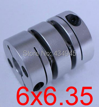 6x6.35 6mm 6.35mm Double diaphragm Disc coupling ,electric coupler screw rod Stepper servo motor encoder shaft coupling D26 L35 2024 - buy cheap