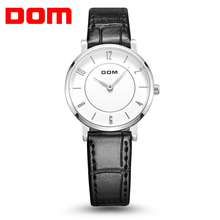 DOM женские часы модные роскошные Дамские Кварцевые наручные часы Топ бренд кожаный ремешок Часы женские водонепроницаемые часы Reloj G31 2024 - купить недорого