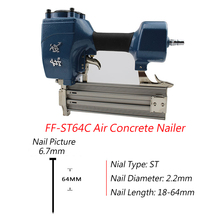 2017 New Arrival Air Concrete Nailer ST64C Nail Gun For 18-64mm Steel Nail 0.4-0.8 MPa Air Nail Gun For 2.2mm Diameter Nail 2024 - buy cheap