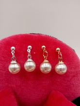 Pendientes de diamante de imitación de perla para mujer, aretes elegantes de estilo coreano a la moda, bisutería, regalo de boda, joyería, 1 par 2024 - compra barato