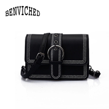 Benvited bolsas femininas, nova moda 2021, pequena, quadrada, preta, bolsa de ombro, corrente simples cáqui, c004 2024 - compre barato