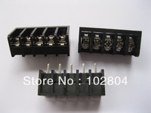 Conector de bloco terminal de parafuso cor preta, 200 peças, barreira tipo 5way/pino passo 6.35mm, dc29b alta qualidade venda quente 2024 - compre barato