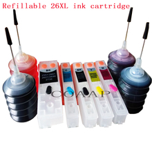 1 Set 26XL T2601 T2621 T2631 printer Refillable Empty ink cartridge For XP-600 XP-700 XP-800 XP-520 XP-620 XP-625+120ml ink 2024 - buy cheap