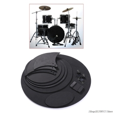10pcs Bass Snare Drum Sound Off Mute Silencer Drumming Rubber Practice Pad Set Professional Dropshipping 2024 - buy cheap