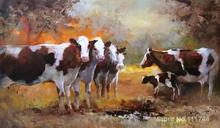 Wall art Cows by Willem Haenraets decorative paintings Handmade High quality 2024 - buy cheap