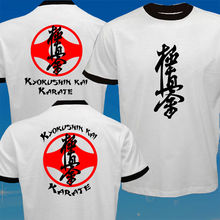 Kyokushin Kaikan contacto completo Karate Oyama Japón Kumite Dojo camiseta Shotokan caliente 2019 verano camiseta de los hombres de moda verano 2024 - compra barato