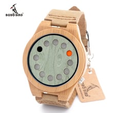 BOBO BIRD New Design Fashion Mens Wood Watches Business Bamboo Wooden Wristwatches Casual Clock Relojes Hombre C-A03 2024 - buy cheap