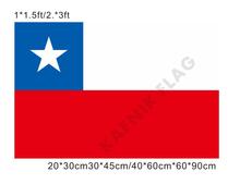 Cafnik-banderas pequeñas de 20x30cm/30x45cm/40x60cm/60x90cm, bandera nacional de Chile para países, de eventos mundiales banderas decorativas, Envío Gratis 2024 - compra barato