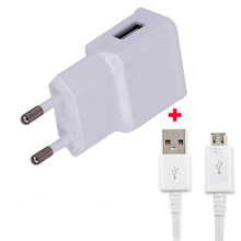 2A UE nos pared cargador de teléfono móvil + Cable de datos USB para Lenovo Lemon 3/A7000 Turbo/K8 nota Leagoo tiburón 5000 Zopo Color M4/X5.5 2024 - compra barato