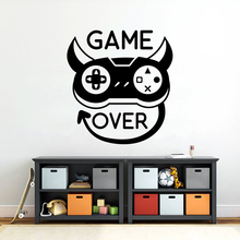 Video  wall sticker, game over decal,teen boy room , play station decal, kid room wall sticker, wall decal boy-014 2024 - buy cheap