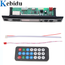 Kebidu Car Audio USB TF FM Radio Module Wireless Bluetooth 5V 12V MP3 WMA Decoder Board MP3 Player with Remote Control For Car 2024 - buy cheap