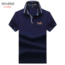 Camisa polo masculina modelo clássico, camisa polo de manga curta de grife plus size 6xl 7xl 8xl 9xl 10xl, 2021 2024 - compre barato