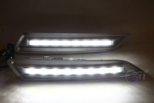Intermitente para coche 1 par DRL para Honda Crosstour 2011, 2012 de 2013 luces de circulación diurna cubierta de luz antiniebla faro 12V luz del día 2024 - compra barato