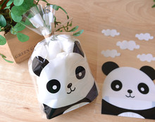 Super cute panda gift package bag candy dessert bags jewelry gift packing plastic bag favors supply 2024 - buy cheap