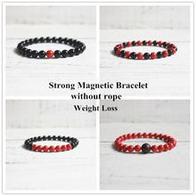 Super Strong Magnetic Beaded Bracelet Adjustable Neodymium Health therapy Bangle Healing Yoga Jewelry Weight Loss Drop Shipping 2024 - buy cheap