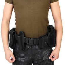 Cinto de utilidades bolsa de cintura, kit de proteção de segurança polícia com coldre de rádio para uso ao ar livre 2024 - compre barato