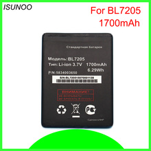 Isunoo-bateria para pilhas fly iq4410 quad life, 4 baterias, 1700mah e bl7205, acumulador 2024 - compre barato