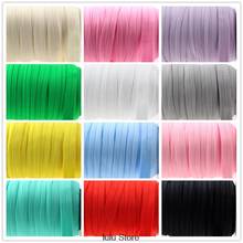 5/8"16mm solid woven knitted grosgrain fold over elastic ribbon handmade clothing accessories sewing tool 14 colors 10 yards 2024 - buy cheap